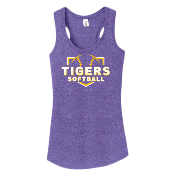 Tigers Softball Women's Racerback Tank Thumbnail