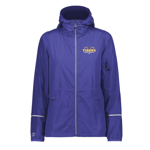LHS Softball Ladies Packable Full Zip Jacket Thumbnail